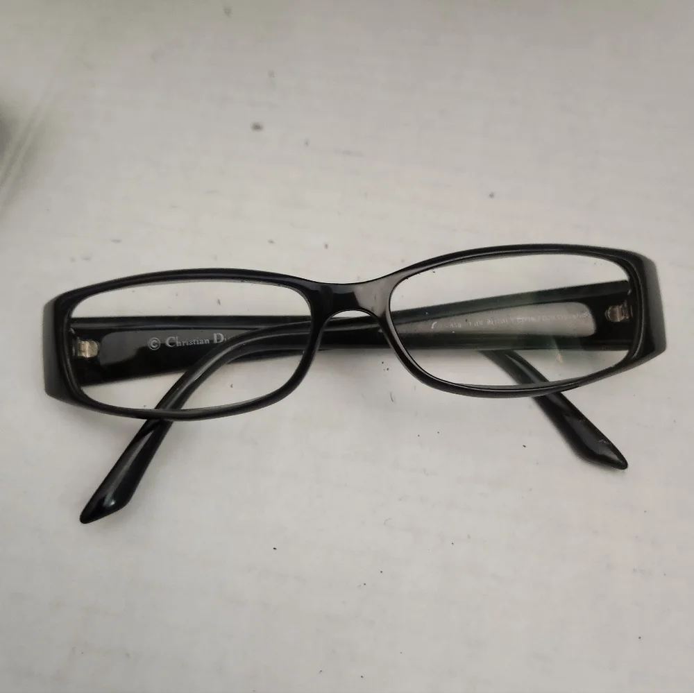 Christian Dior Eyeglasses CD3168 D28 135 Optyl Women's Black & White Glasses